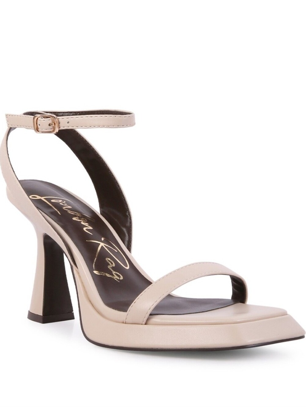 NEW London Rag Cream Block Heel Sandals | Brand New In Box